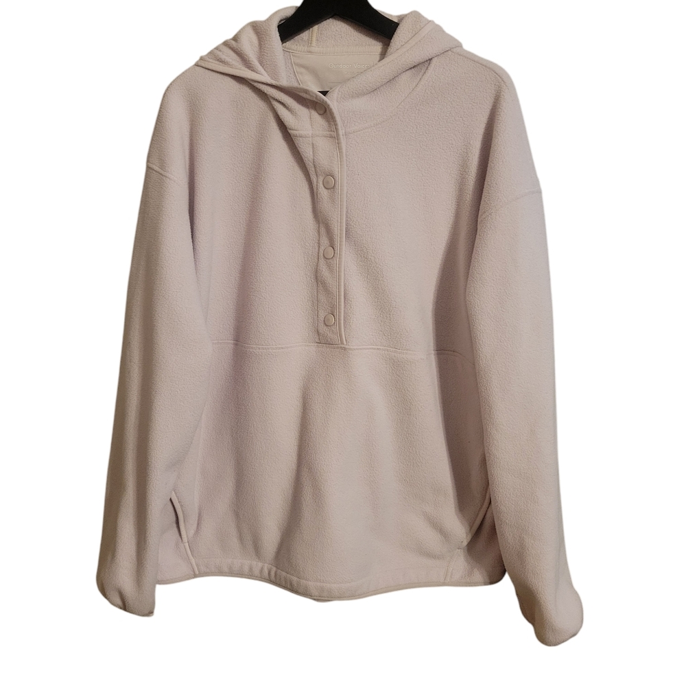 Outdoor Voices Recfleece Snap Up Pullover Hoodie